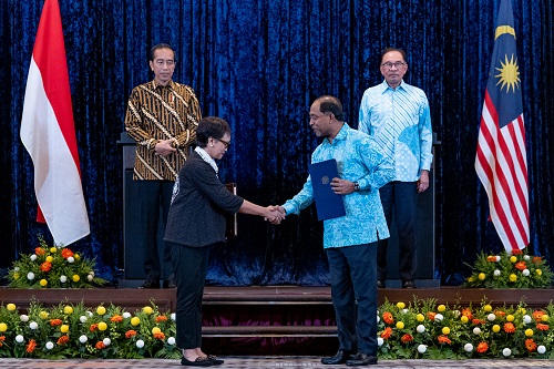 Kunjungan Presiden Jokowi tingkat perdagangan