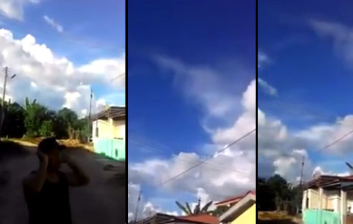 Bunyi misteri di langit Kota Kinabalu petanda gempa?