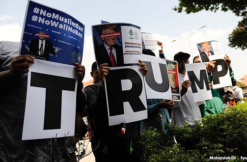 NGO, Pembangkang bantah polisi Trump
