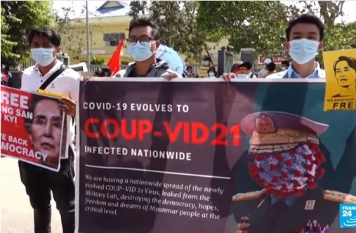 Demonstrasi di Myanmar berterusan seminggu berturut turut
